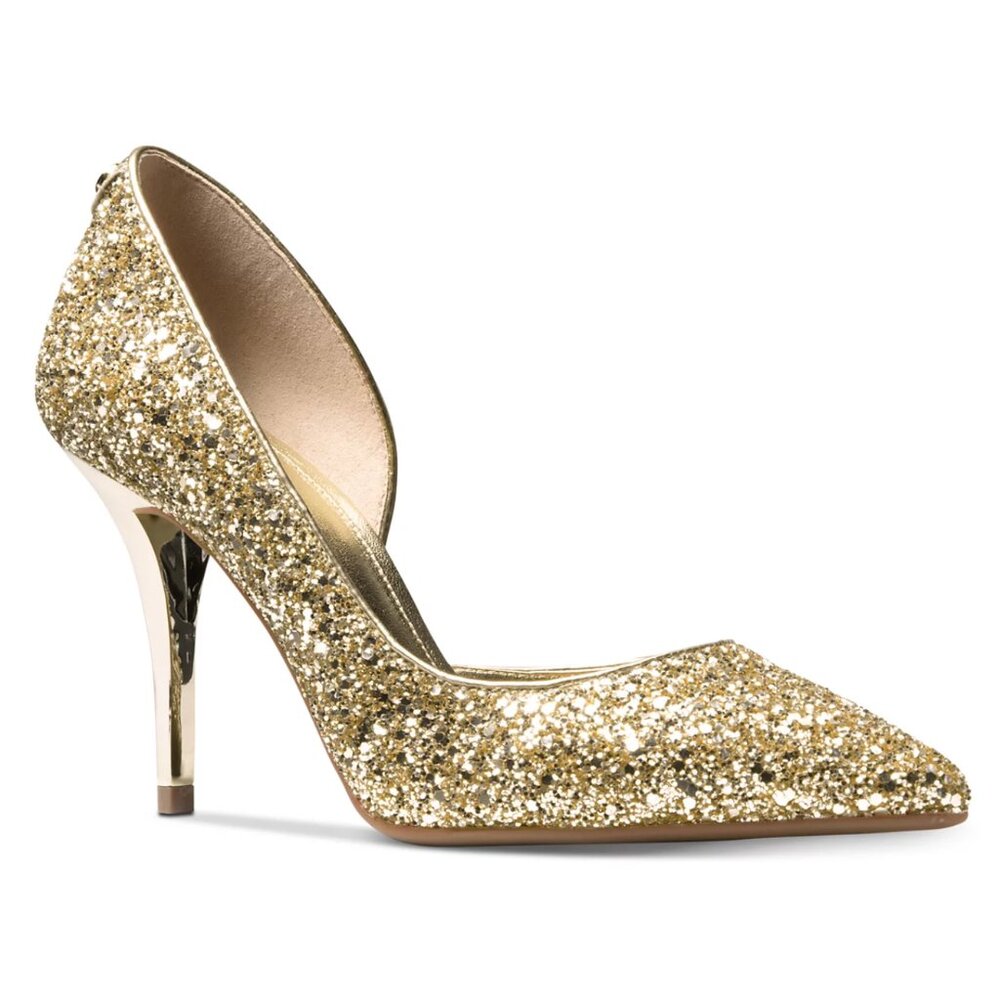 Michael Kors Women's Nathalie D'orsay Pumps in Gold Size 7